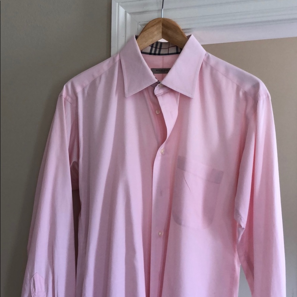 Pink Burberry Dress Shirt 16.5 R